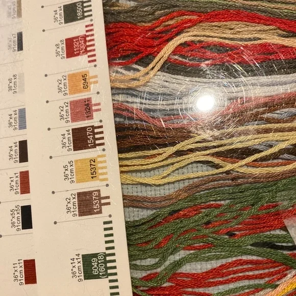 Dimensions Gold Collection Candy Cane Santa Counted Cross Stitch Kit-12"X16" - Picture 5 of 9